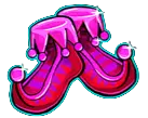 Pink Boots symbol, pays up to 40x line bet